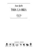 Juan Rulfo: Toda la obra (Spanish language, 1992, ALLCA XXe, CSIC)